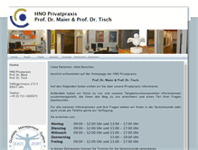 Tablet Screenshot of hals-nasen-ohren.net